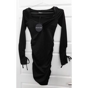 New White Fox Boutique‎ Your Revolution Long Sleeve Mini Dress Black XS